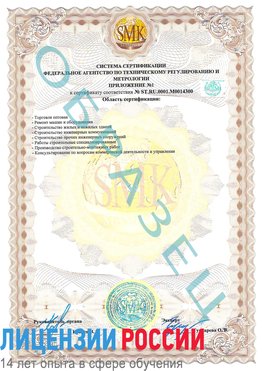 Образец сертификата соответствия (приложение) Конаково Сертификат OHSAS 18001